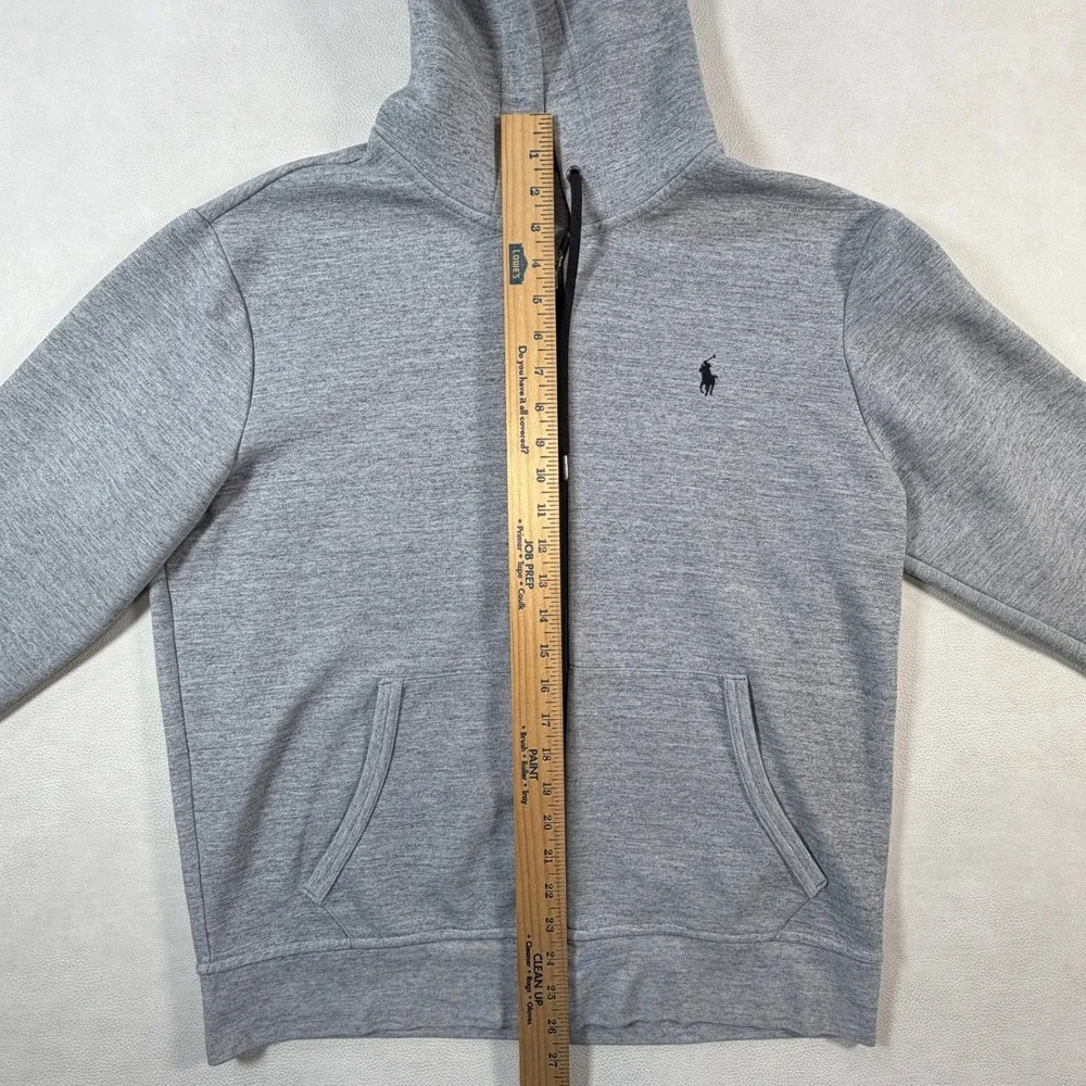 Polo Ralph Lauren Mens Large Gray Heather‎ Full Zip Hoodie Pony Logo Size L